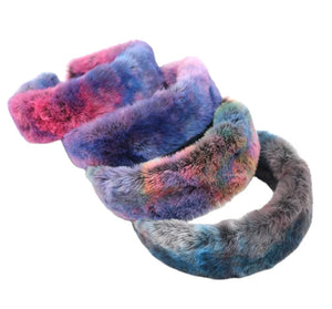 Tie Dye Furry Headband